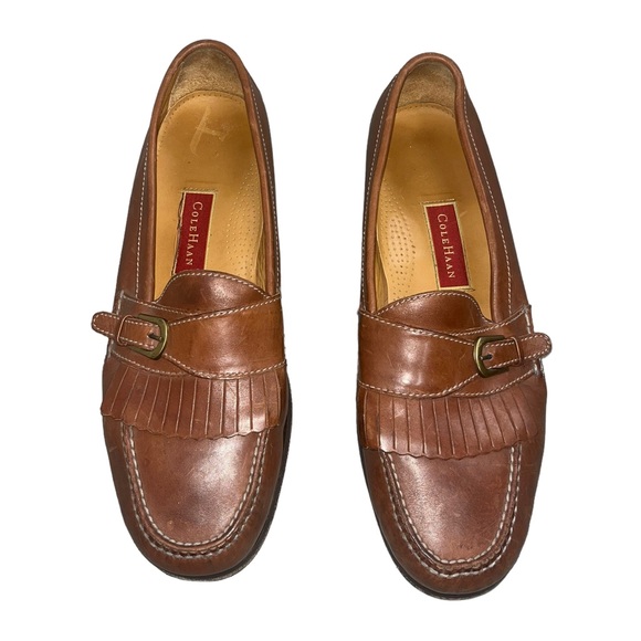 Cole Haan Other - COLE HAAN Brown Leather Kiltie Strap Buckle Men’s Loafer Size 13
